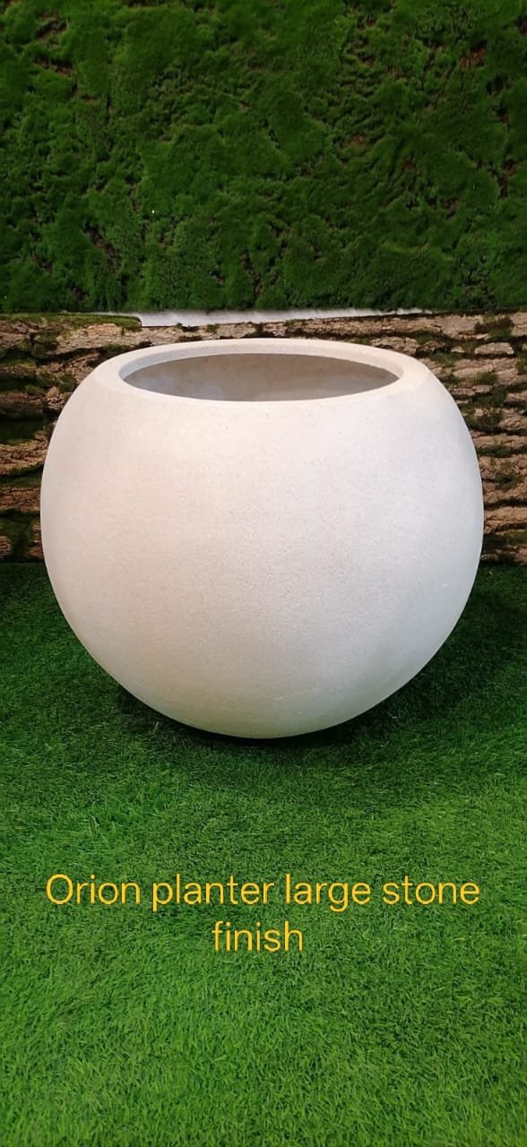 Orion Planter Large Stone Finish